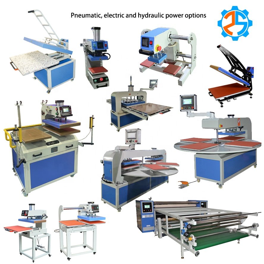 multi function Pneumatic Heat Press Machine 80X100 Sublimation Machine To Sublimate Big Clothes Simple Shirt Sublimation Machine