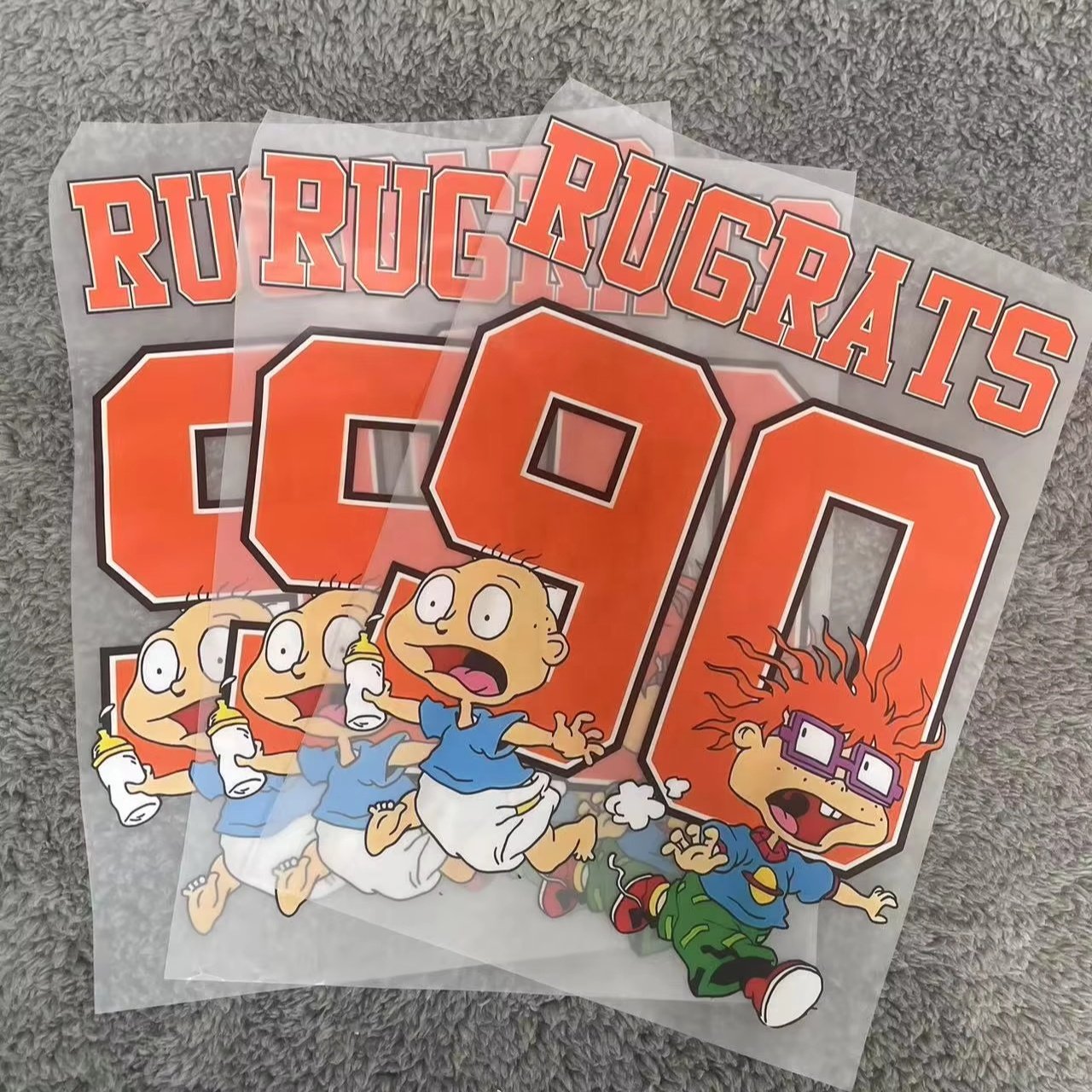 2024 new Dtf Transfers Fashion Screen Heat Transfer Printing Heat Transfers Logo Iron on Sticker Designs for T-shirt