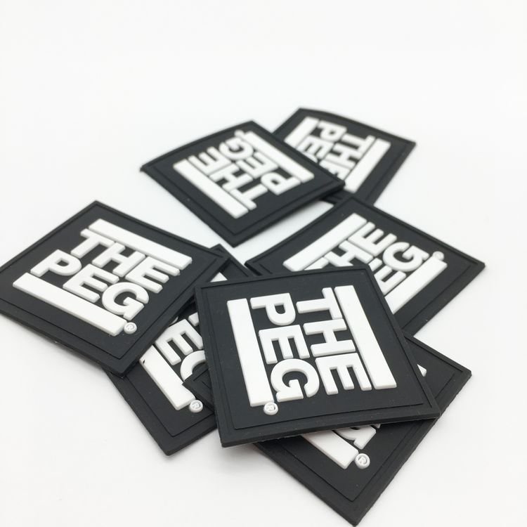 heat transfer printed 3D Soft Hat pvc patch For Clothing rubber patch clothing labels custom cloths label rubber logo patches