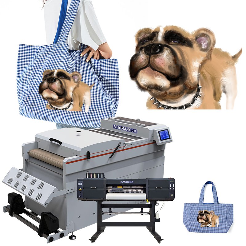 Baysoon New A2 A3 heat transfer pet film dtf printer 60cm for T shirt printing with two i3200 or 4720 printhead