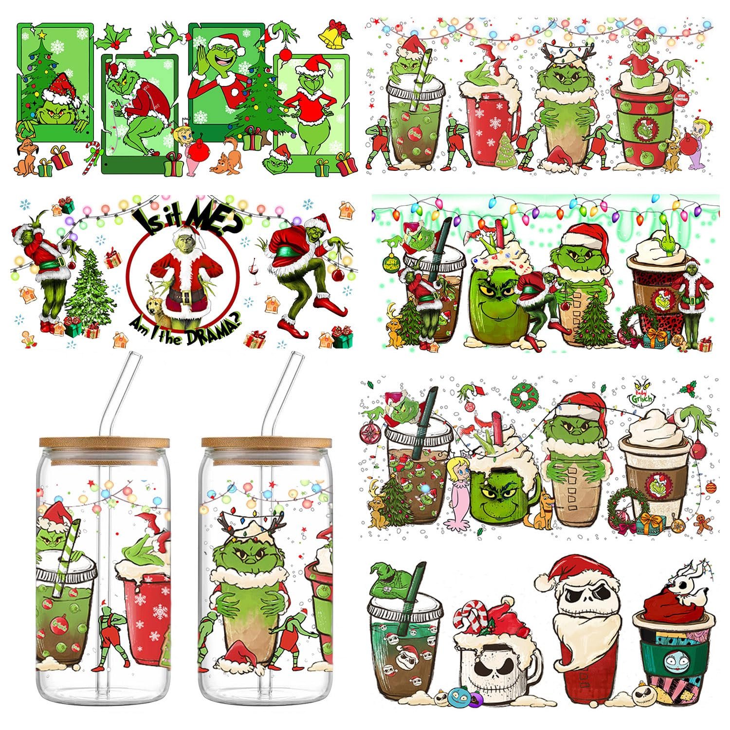 Hot Sale 16-24 Oz Easy Peel UV DTF Cup Wraps Wholesale Custom Cheap Transfer Printing UVDTF Cup Wraps