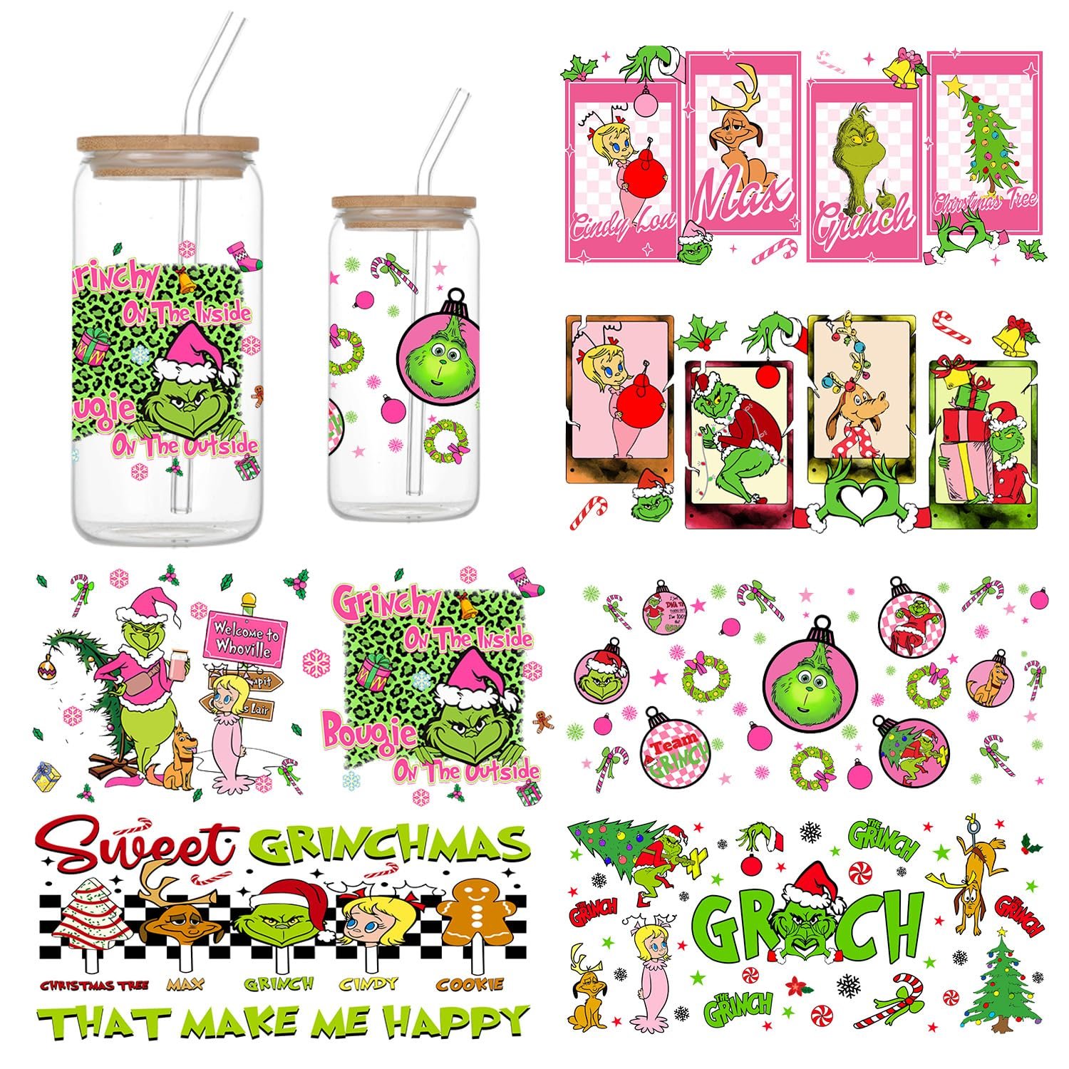 Hot Sale 16-24 Oz Easy Peel UV DTF Cup Wraps Wholesale Custom Cheap Transfer Printing UVDTF Cup Wraps