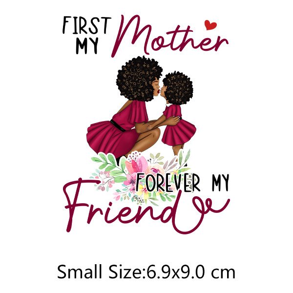 High Quality Custom Silicone Rubber Tagless Labels Screen-Printed DTF Heat Transfer Vinyl Iron Sticker for Mom & Child Garments