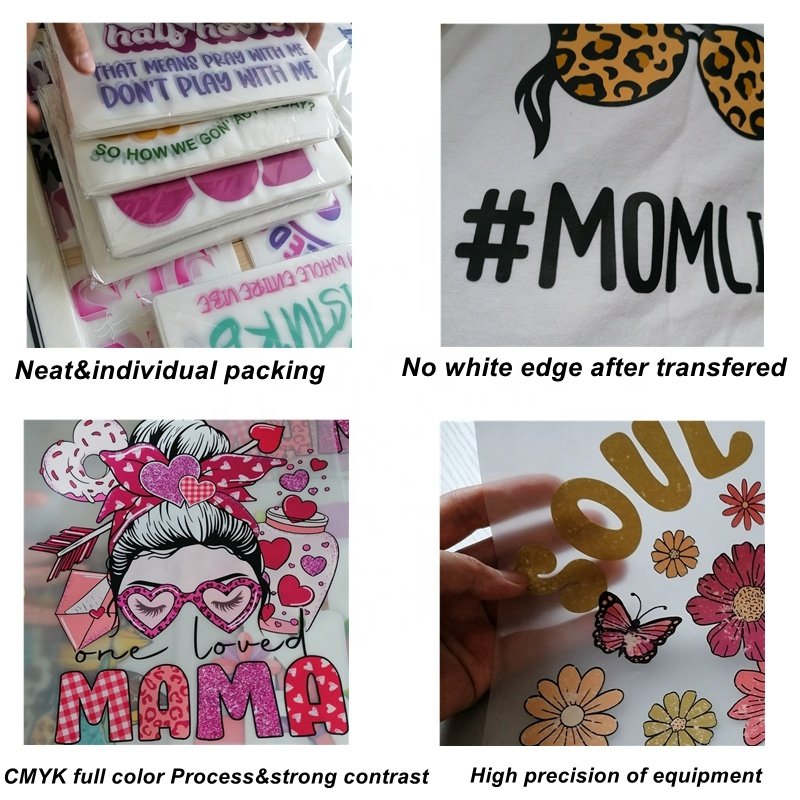 New 78+ Custom Retro Floral MAMA DTF Transfers Blessed MAMA DTF Tshirt Transfers Screen Print Heat Iron on Stickers For Shirts