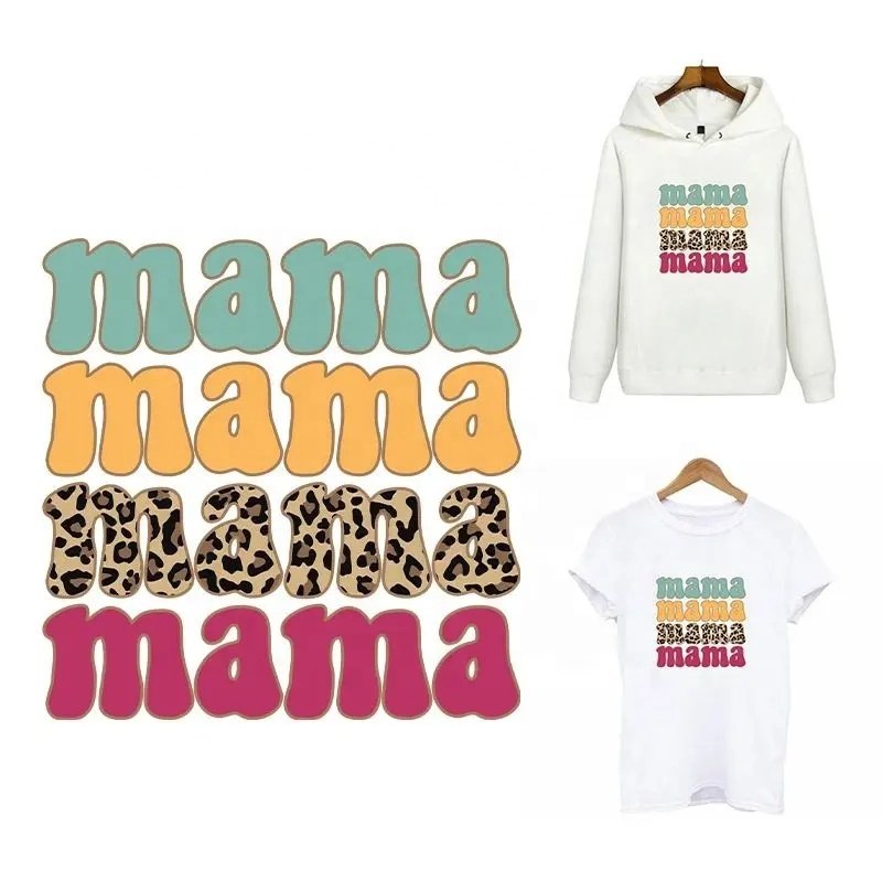 New 78+ Custom Retro Floral MAMA DTF Transfers Blessed MAMA DTF Tshirt Transfers Screen Print Heat Iron on Stickers For Shirts