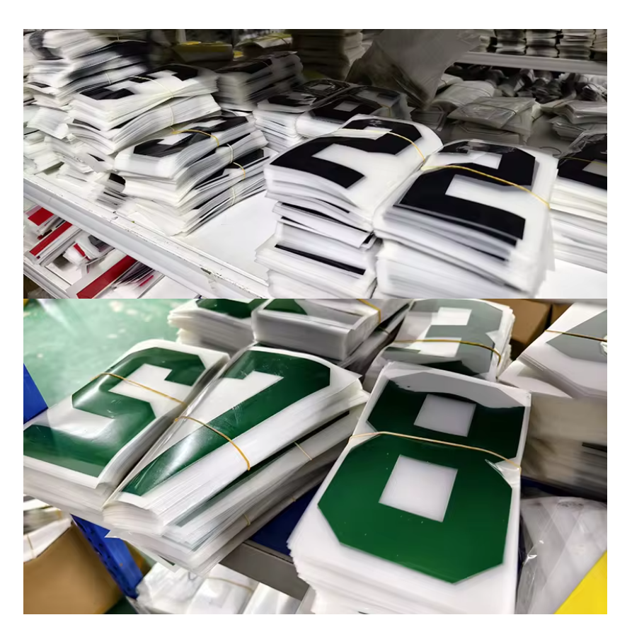 Customized Soccer Star Jersey Logo and Numbers Clear Film Plastisol Screen Print Transfers Paper Garment Heat Press Custom Size