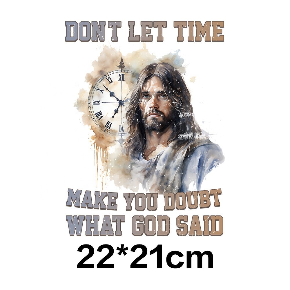 Custom Size Christian DTF Transfer Vinyl Heat Transfer Printing for Clothes Garments and Bags Made of Plastisol