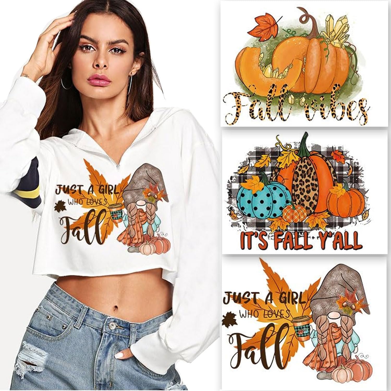 Iron on Transfers Appliques for T Shirts DTF Heat Transfer Printing DIY Decorations on Clothes Bags Pillow Covers