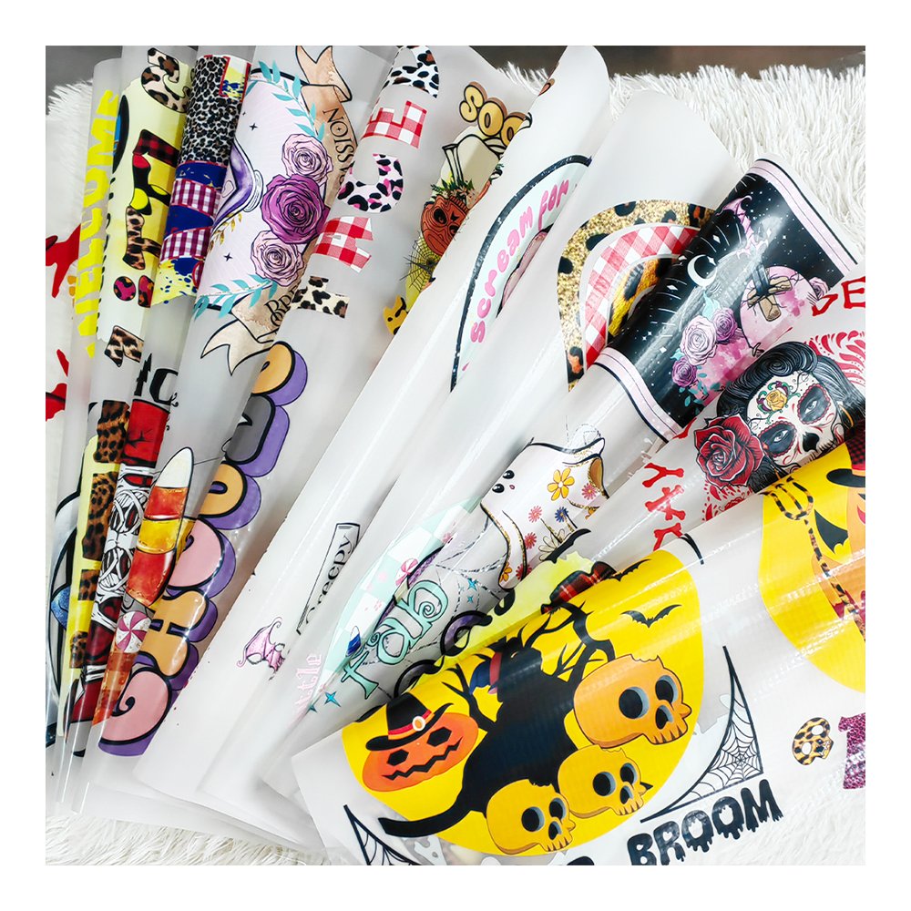 Factory customization 2024 Halloween theme gift dtf Heat transfer printing designs ready to press designs for t shirts