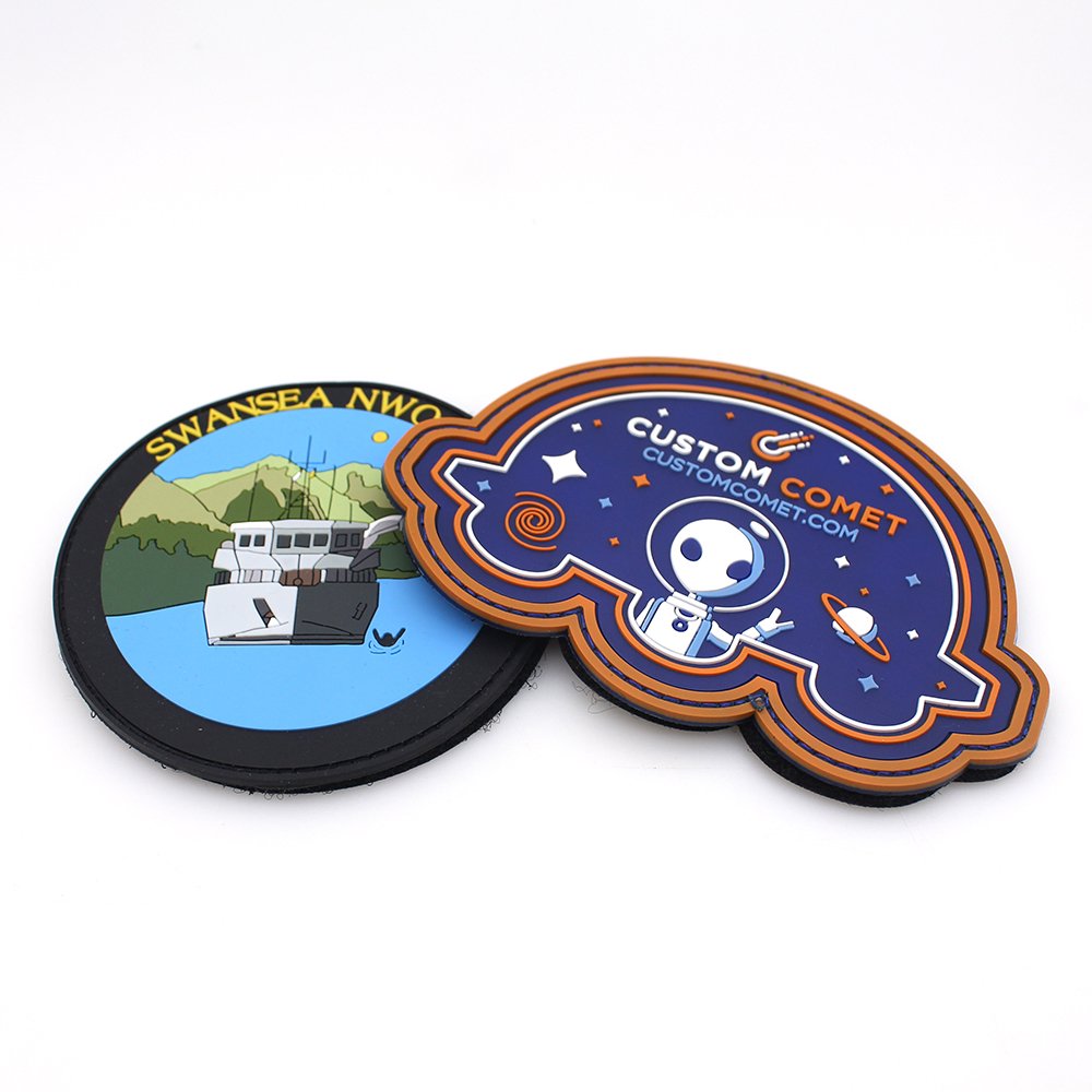 Professional Custom Sport Style Rubber Patches Printed Logos Clothes Accessories Decoration Machine Technics PVC Velcro Patch