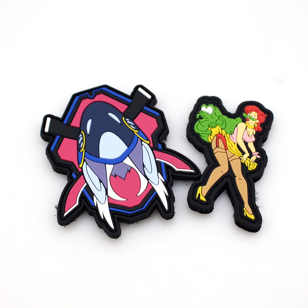 Professional Custom Sport Style Rubber Patches Printed Logos Clothes Accessories Decoration Machine Technics PVC Velcro Patch