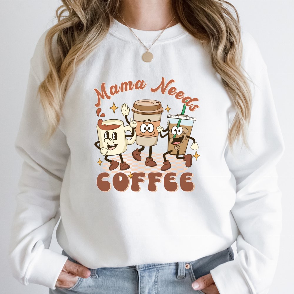 Mother's Day Coffee Designs Custom Iron On Sticker Ready To Heat Press Plastisol DTF Print Heat Transfer Stickers For T-shirts