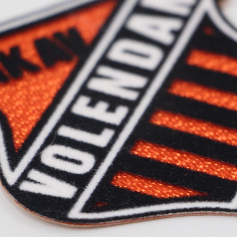 Personalized Design Heat Transfer Printing Custom Football Team Club Logo 3D Flocking Patch