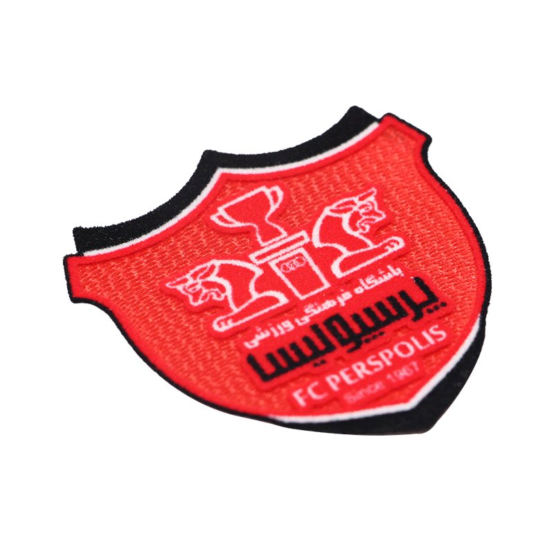 Personalized Design Heat Transfer Printing Custom Football Team Club Logo 3D Flocking Patch
