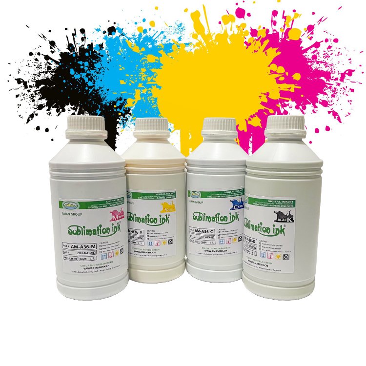 Aman Inkjet printing Textile Heat Transfer Sublimation Ink for epson printers Polyester Fabric Digital Printing
