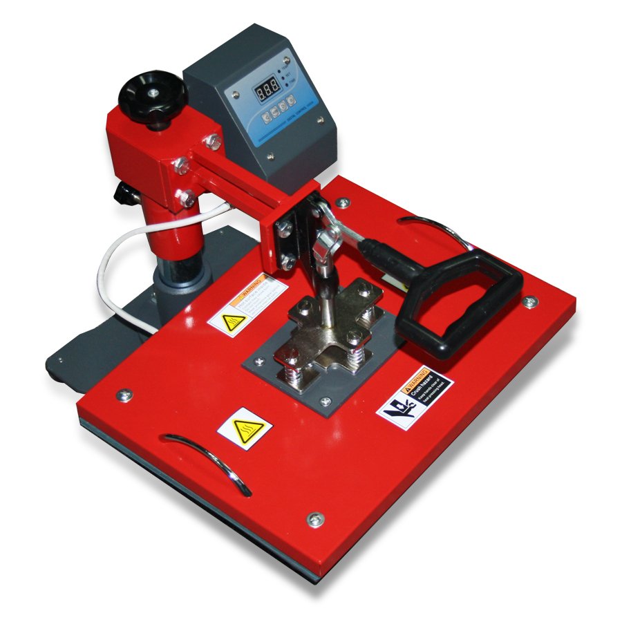 Topjlh professional 8 in 1 Combo Heat Press Machine high efficient sublimation printing for Caps Phone cases T-Shirts