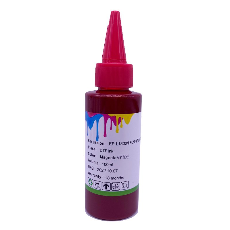 100ML DTF PET Film Heat Transfer Pigment Ink For Epson L1800 L805 XP600 P600 P800 DX5 DX7 WF4720 I3200 Inkjet Printer DTF Ink