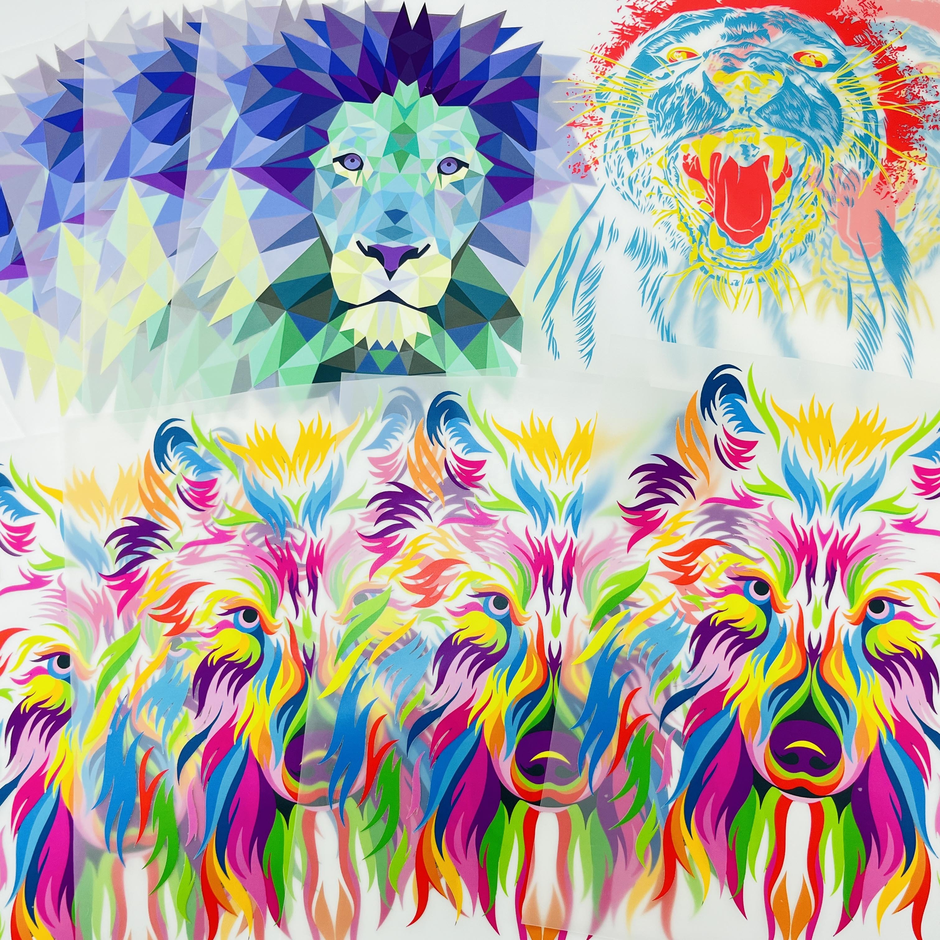 Wholesale men' tshirt logo low moq vinyl dtf transfers sheet multi size transfer printing custom heat transfer for t-shirt