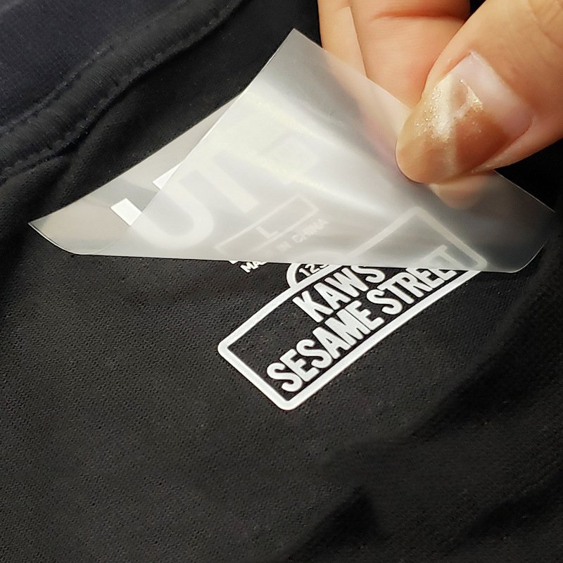 Custom Clothing Logo Heat Transfer Sticker Hot Stamping Label