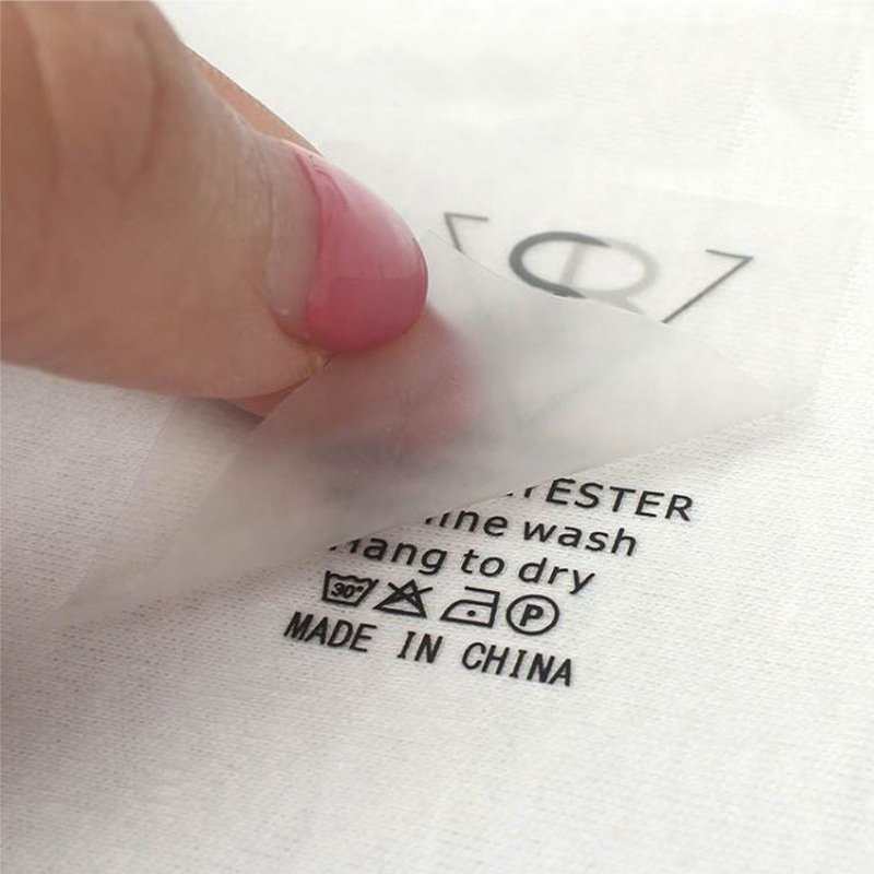 Custom Clothing Logo Heat Transfer Sticker Hot Stamping Label
