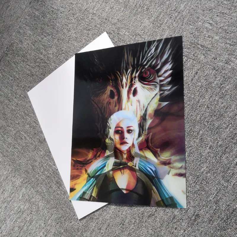 Custom Design Plastic Clothing 3d lenticular heat transfer printing soft TPU PVC patch