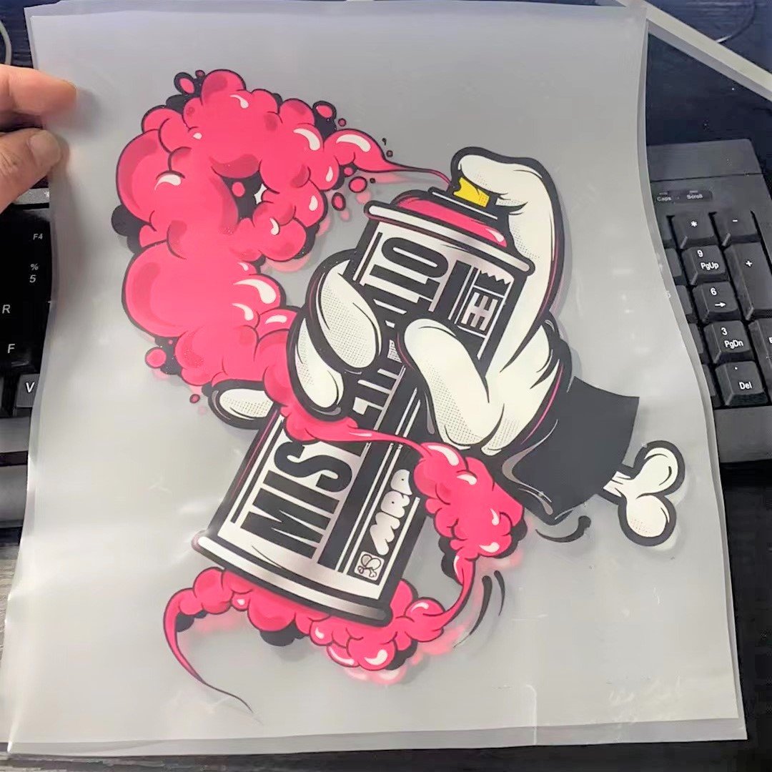 custom logo sticker screen print transfers transfer printing dtf prints ready to press dtf sticker for t shirts