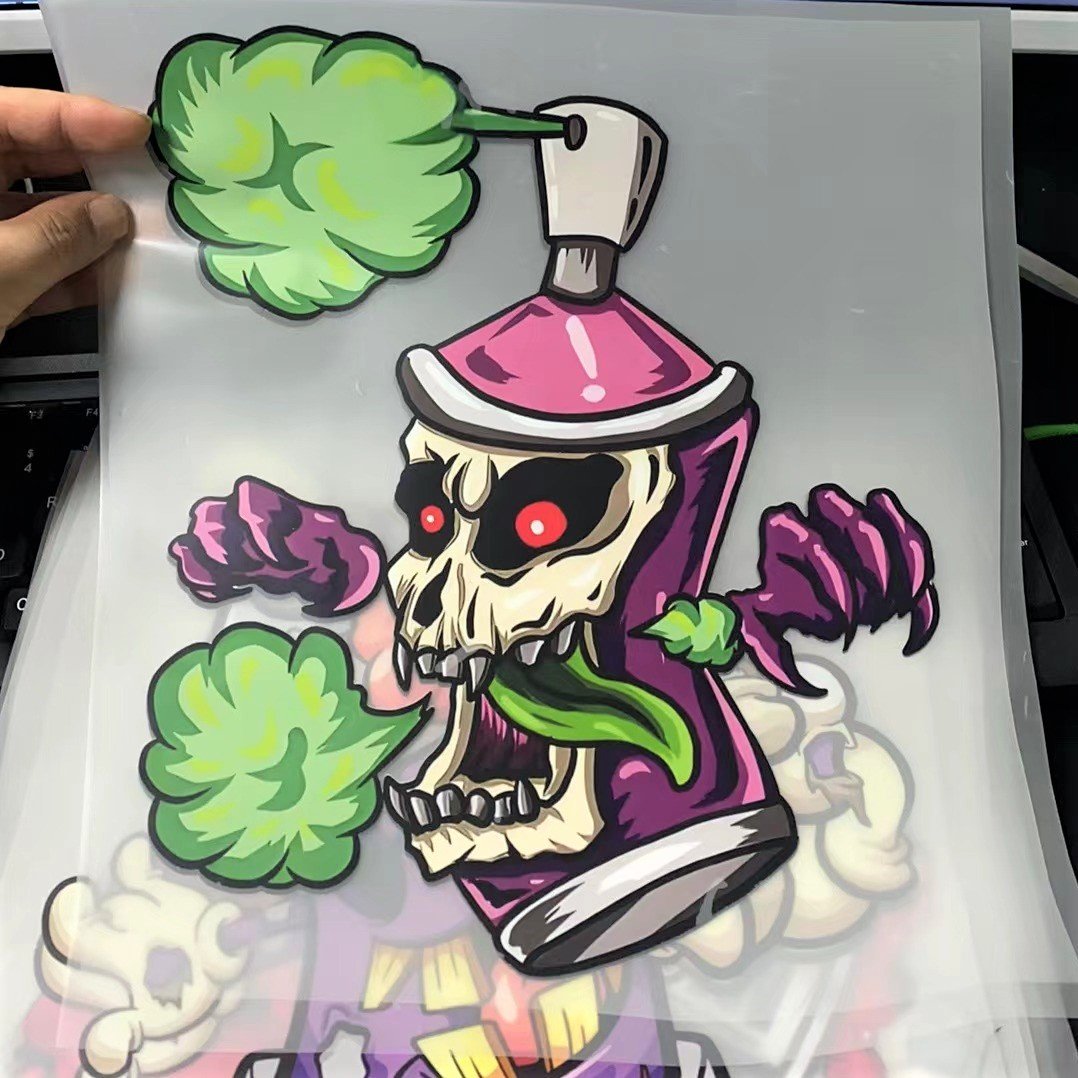 custom logo sticker screen print transfers transfer printing dtf prints ready to press dtf sticker for t shirts