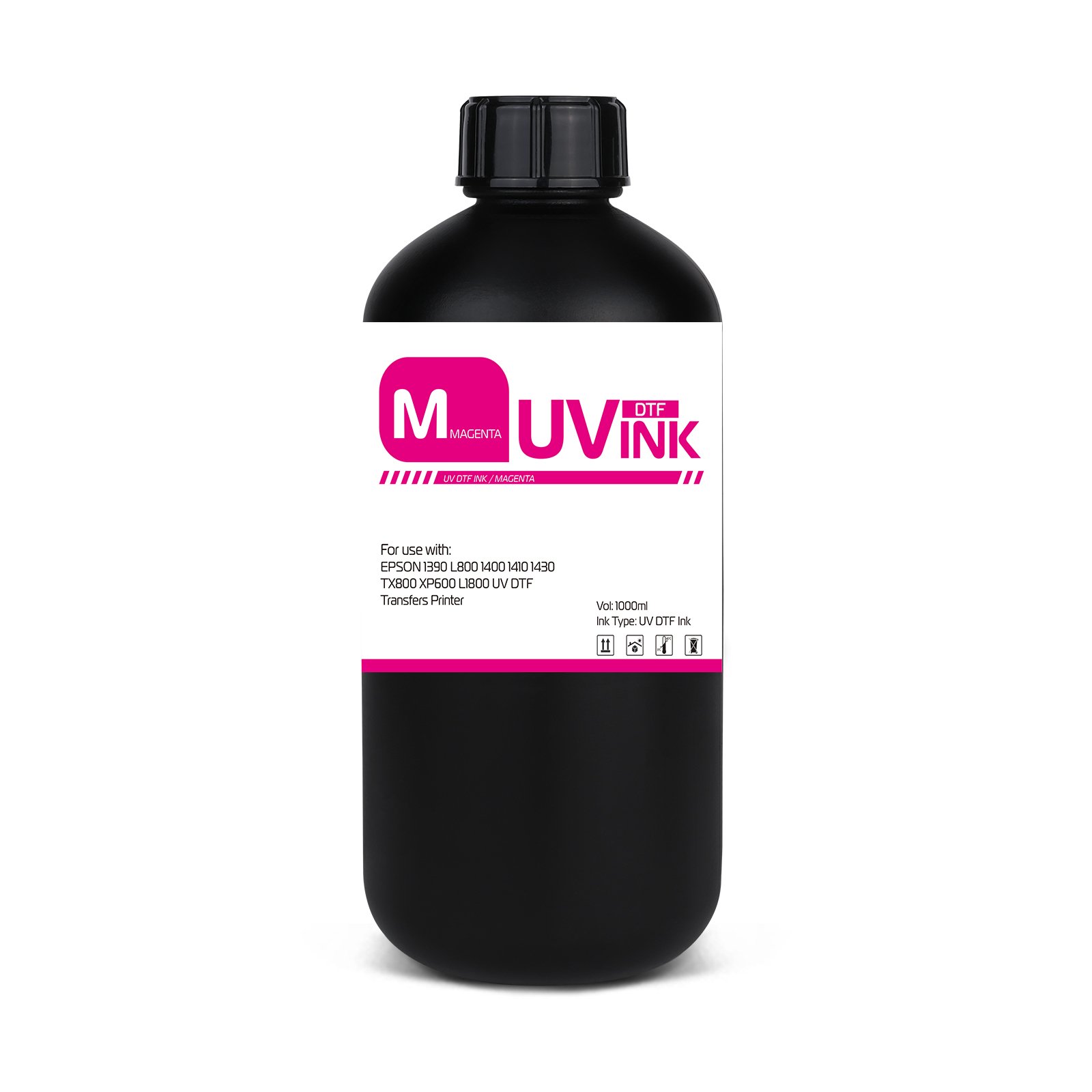 Winnerjet UV DTF Ink 1000ML For Epson 1390 L800 1400 1410 1430 TX800 XP600 L1800 UV DTF Transfers Printer