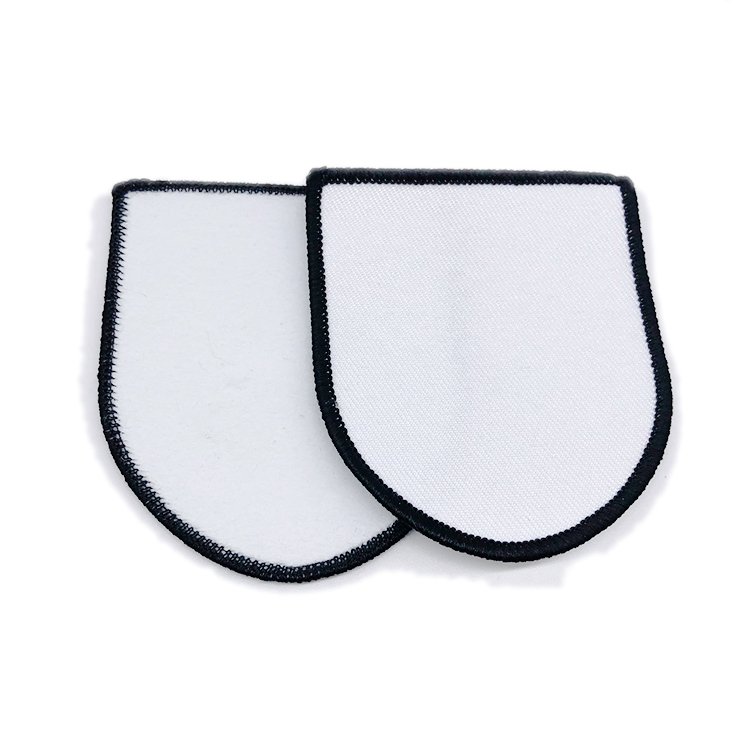 Custom Blank Embroidery Sublimation Fabric Blanks Wholesale Heat Transfer Printing Sublimation Patch Blank