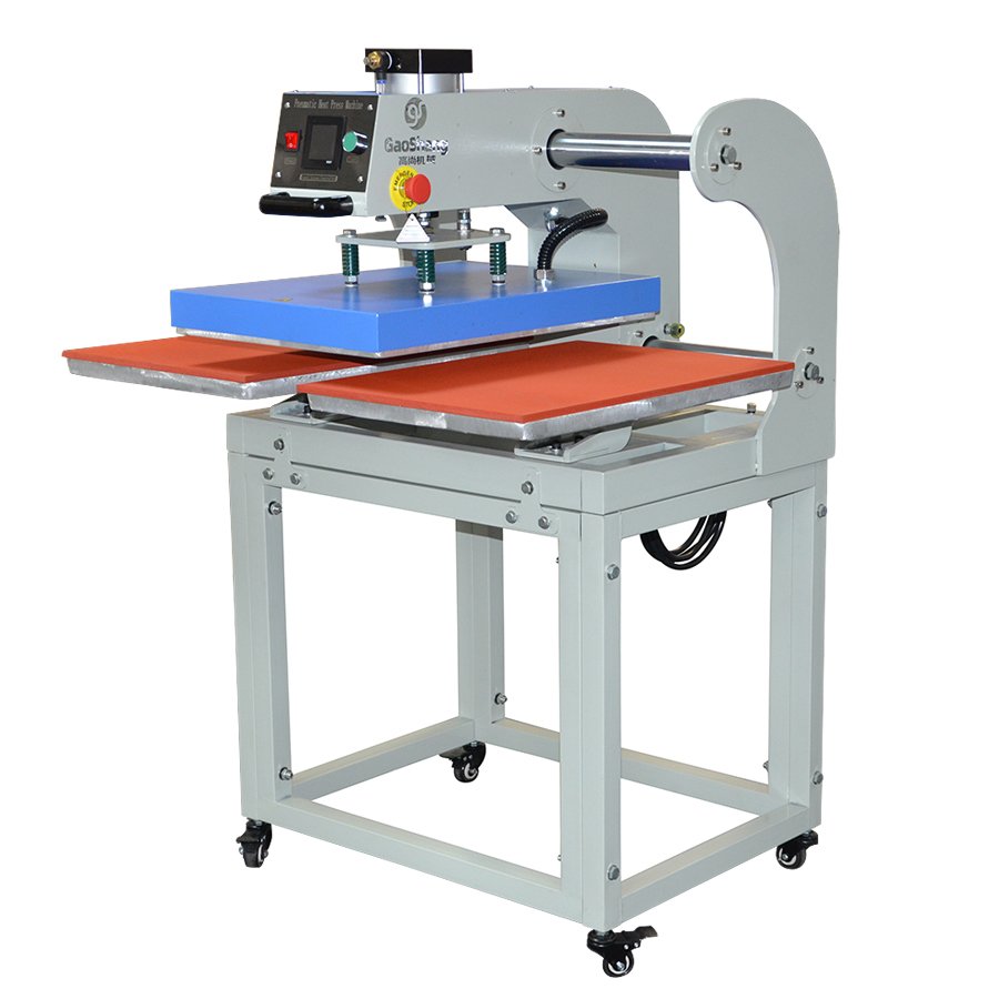 Pneumatic Dual Worktable Sublimation T-shirt Heat Press Garment Digital Printing Machine