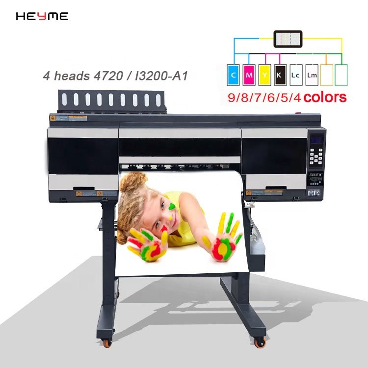4 printhead i3200 4720 Industrial Dtf Printer 60cm Film For Tshirts Clothes Printing Machine with shaking powder Hoson
