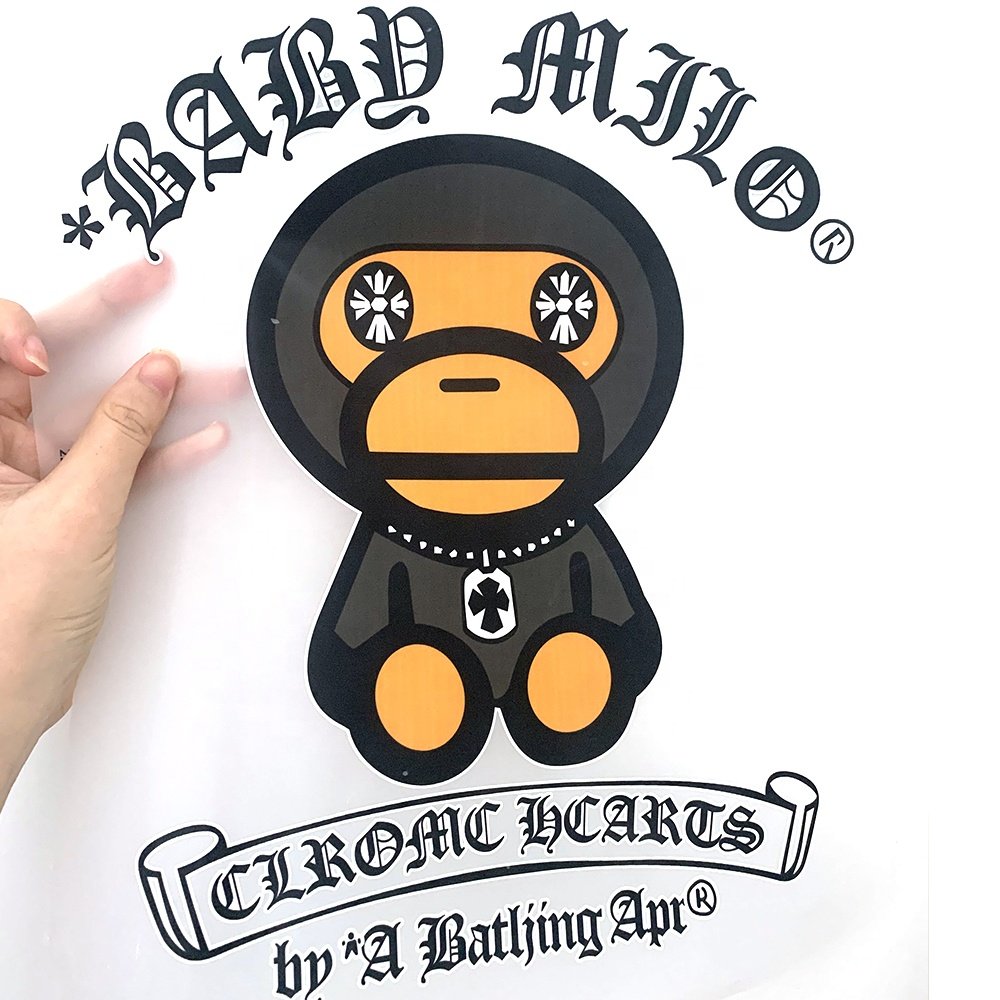 2024 Custom Brand DTF Heat Transfer Iron On Sticker Transfer Printing Heat Transfers Label for T-Shirts