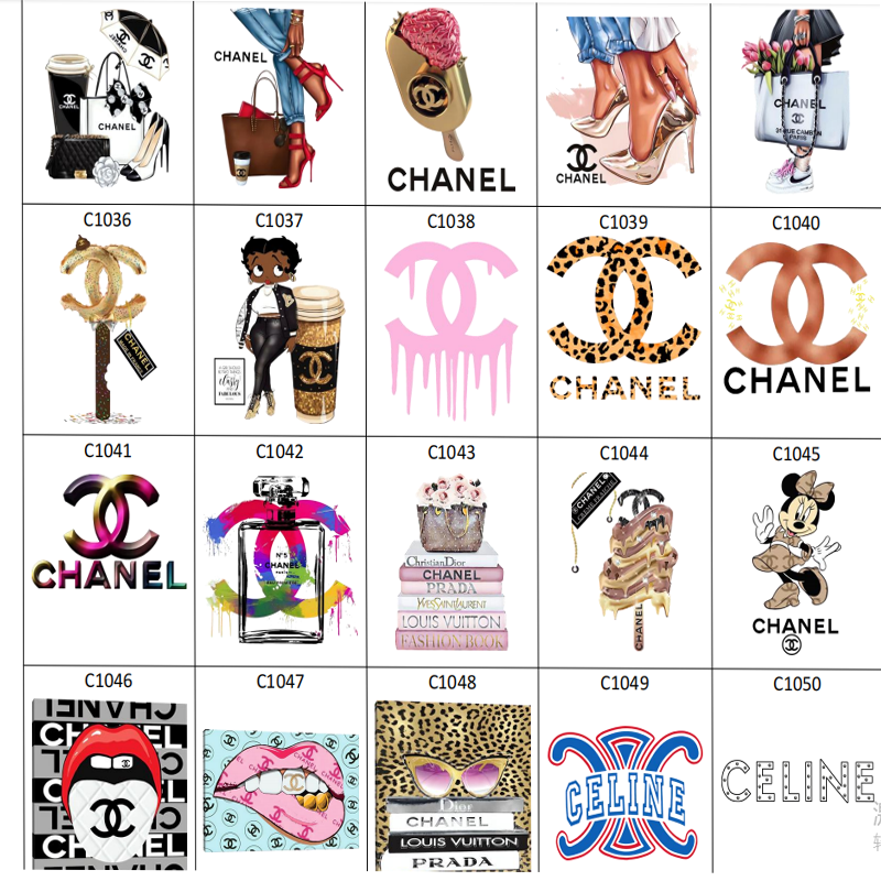 Various brand designs iron on transfer for clothing Washable heat transfers for t-shirts Heat Transfer Printing