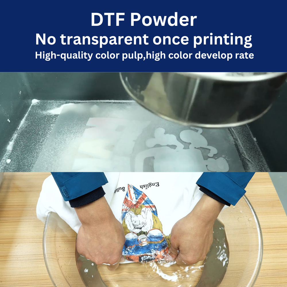 Erasmart DTF Powder Black Fine Medium TPU DTF Powder Heat Transfer Adhesive DTF Hot Melt Powder For Textile T Shirt Printing