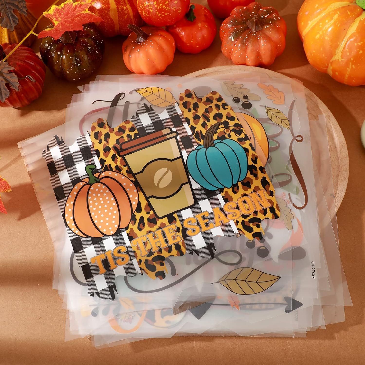 Fall Pumpkin Mardi Gras Iron on Transfers Patches Decals Appliques for T Shirts Iron on Decals Heat Transfer Sticker for Clothe