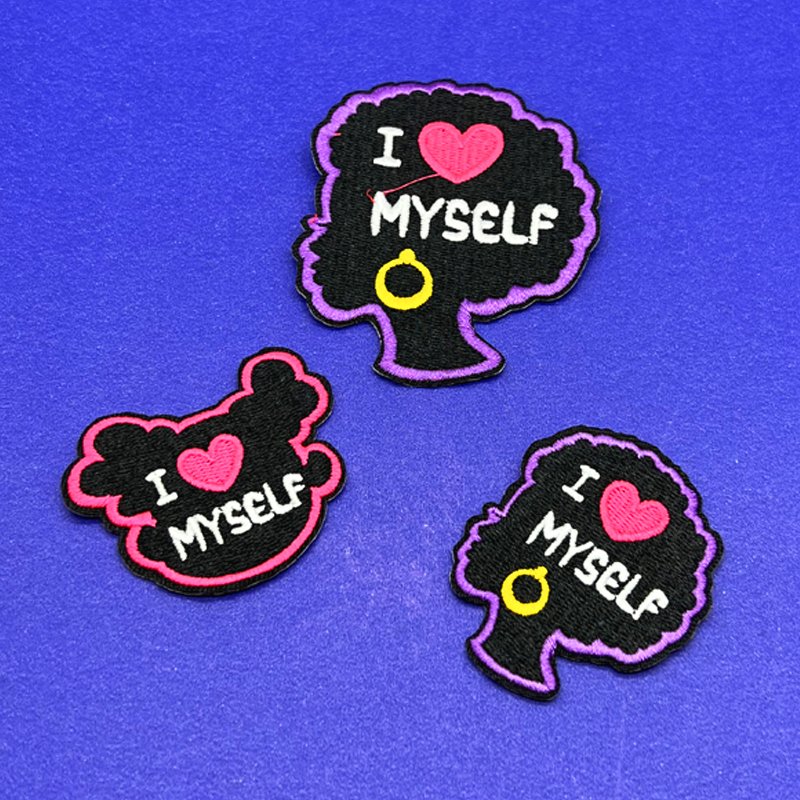 Custom Print Iron-on Patches Gorilla Wolf Angel Bear Heat Transfer Embroidery Woven Patch For Hat