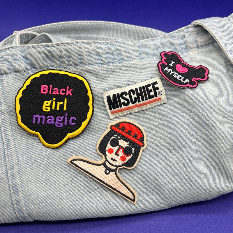 Custom Print Iron-on Patches Gorilla Wolf Angel Bear Heat Transfer Embroidery Woven Patch For Hat