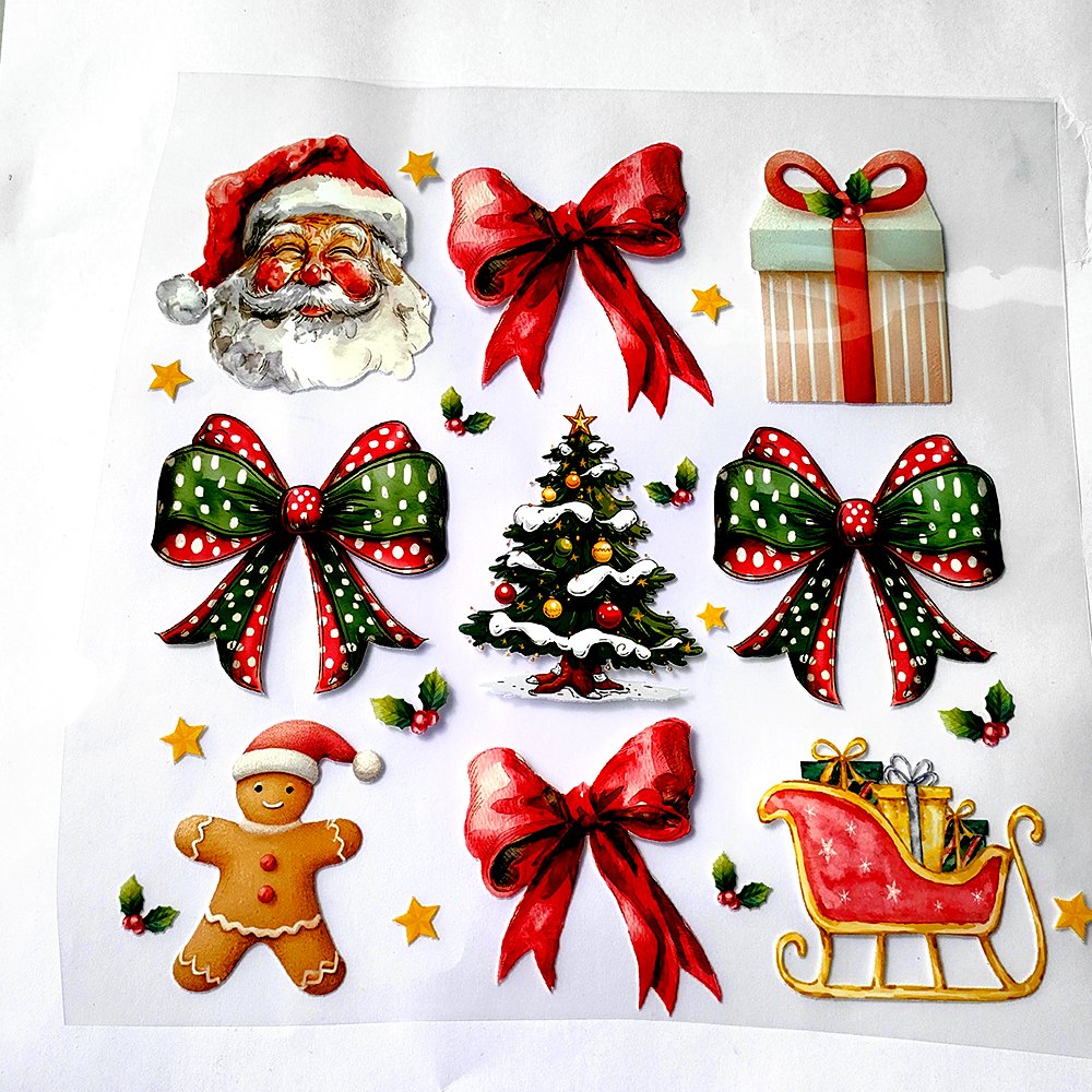 Christmas DTF Transfers Custom Heat Dtf Transfers Designs Ready To Press screen print heat transfers For Garment