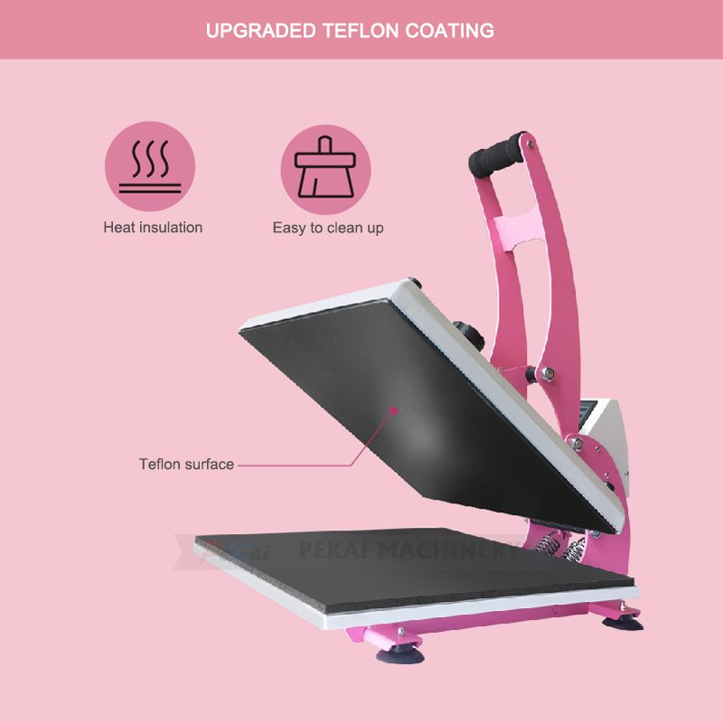 Pink Heat Transfer Printing Machine T-shirt Textile Sublimation Plotter Vinyl Heat Press Machines