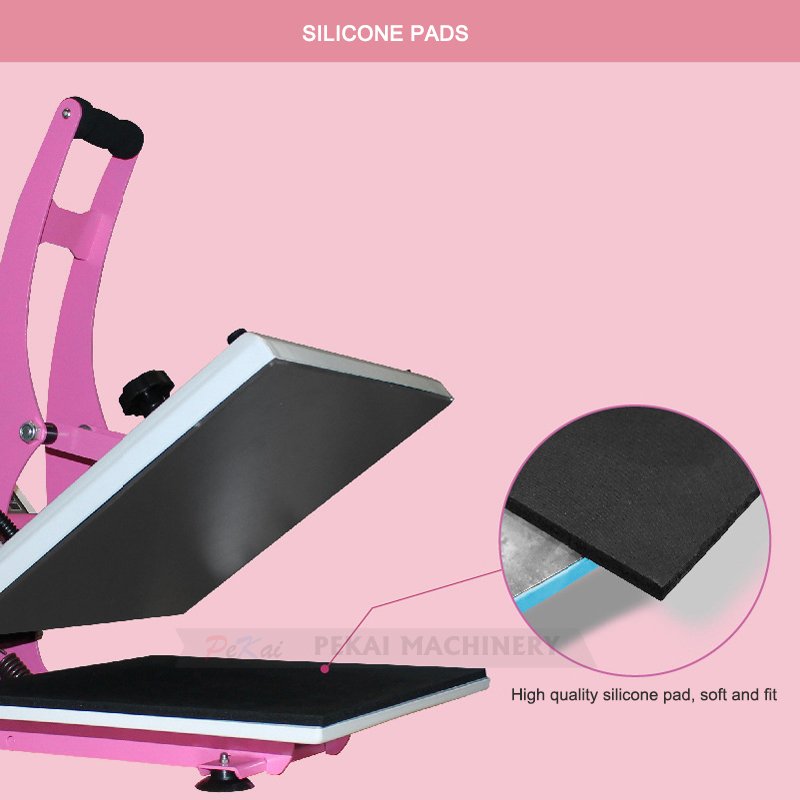 Pink Heat Transfer Printing Machine T-shirt Textile Sublimation Plotter Vinyl Heat Press Machines