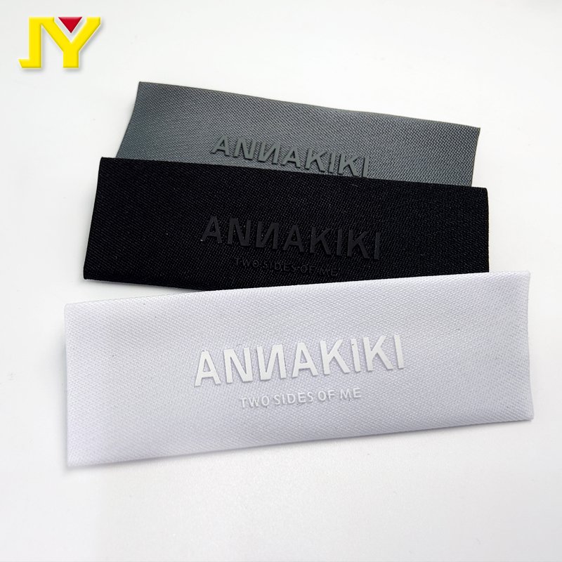 Clothing 3D Silicone Woven Label Rubber Patches Woven Label Iron/sewing On 3d Silicone Printing Labels For Garment