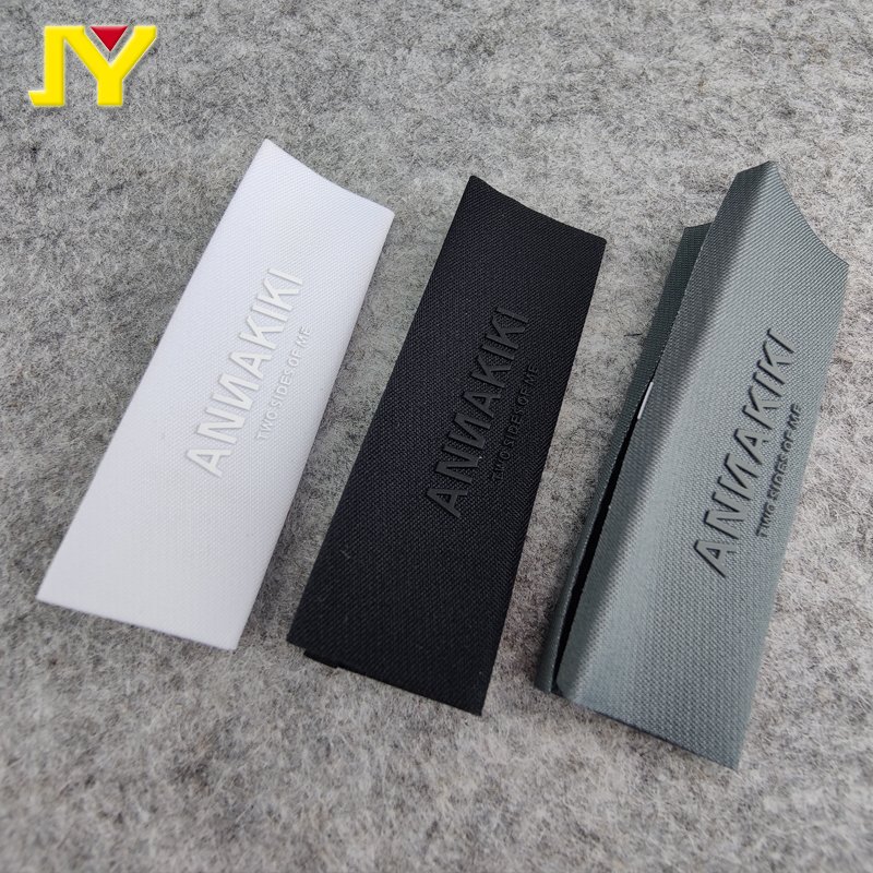 Clothing 3D Silicone Woven Label Rubber Patches Woven Label Iron/sewing On 3d Silicone Printing Labels For Garment