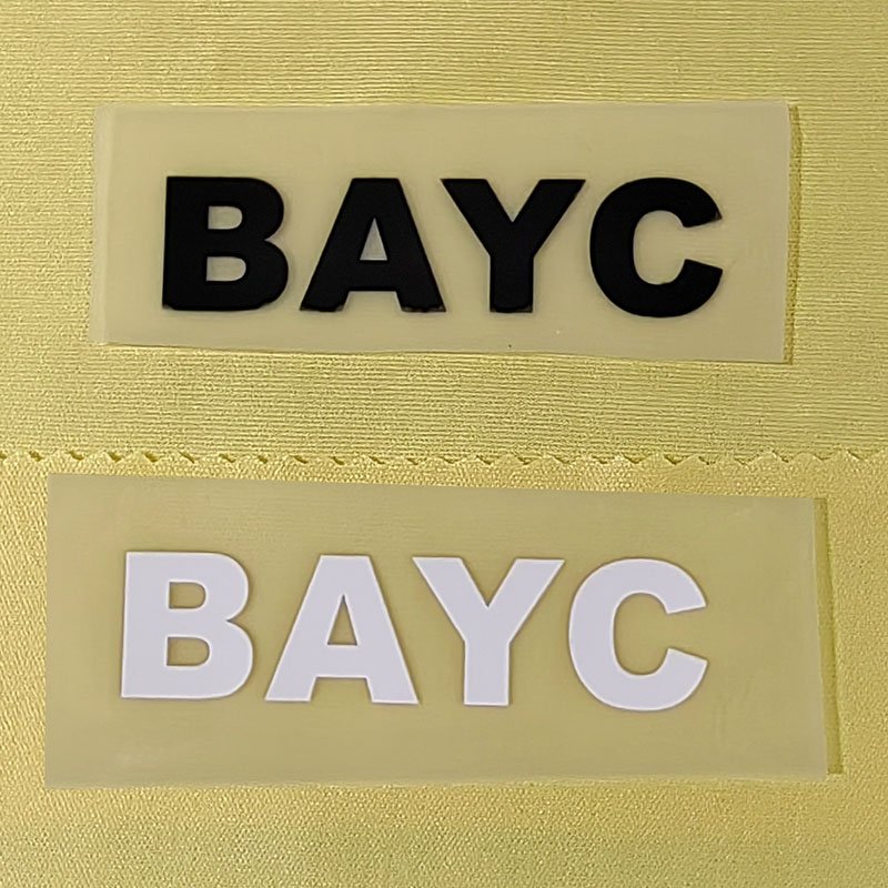 Custom clothing digital silk screen thermal press printing silicon vinyl sticker DTF heat transfer label