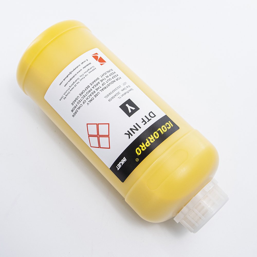 Icolorpro DTF Ink Direct to Film White Ink CMYKW Plastisol PIgment Digital Heat Transfer Printing DTF Ink For Epson Printers