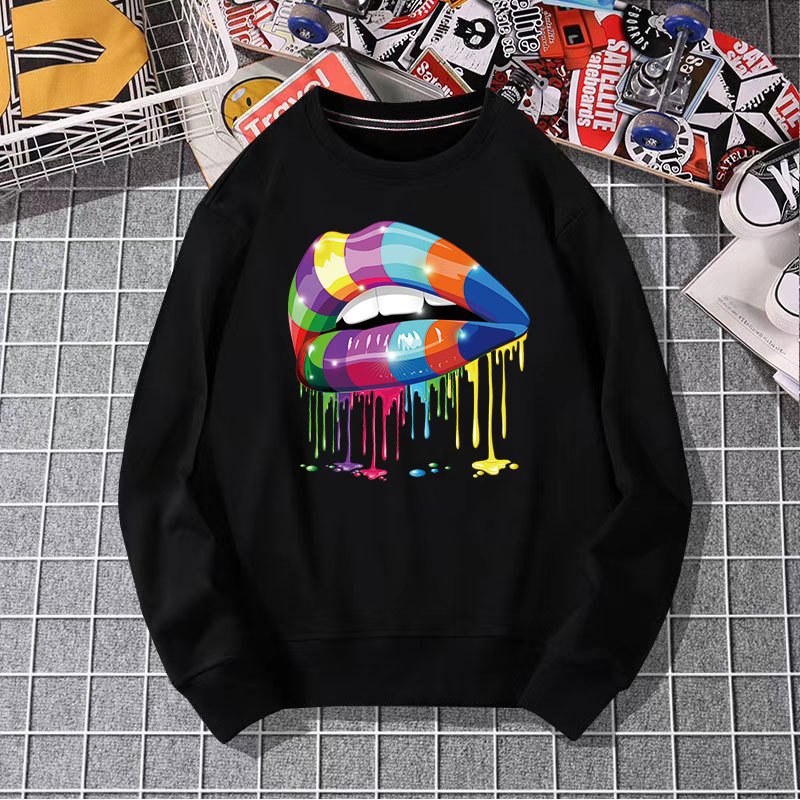 Ready To Ship DTF Screen Print Lip Heat Transfers Diy Iron-on For Clothing T Shirt Thermo Patches Stickers Custom