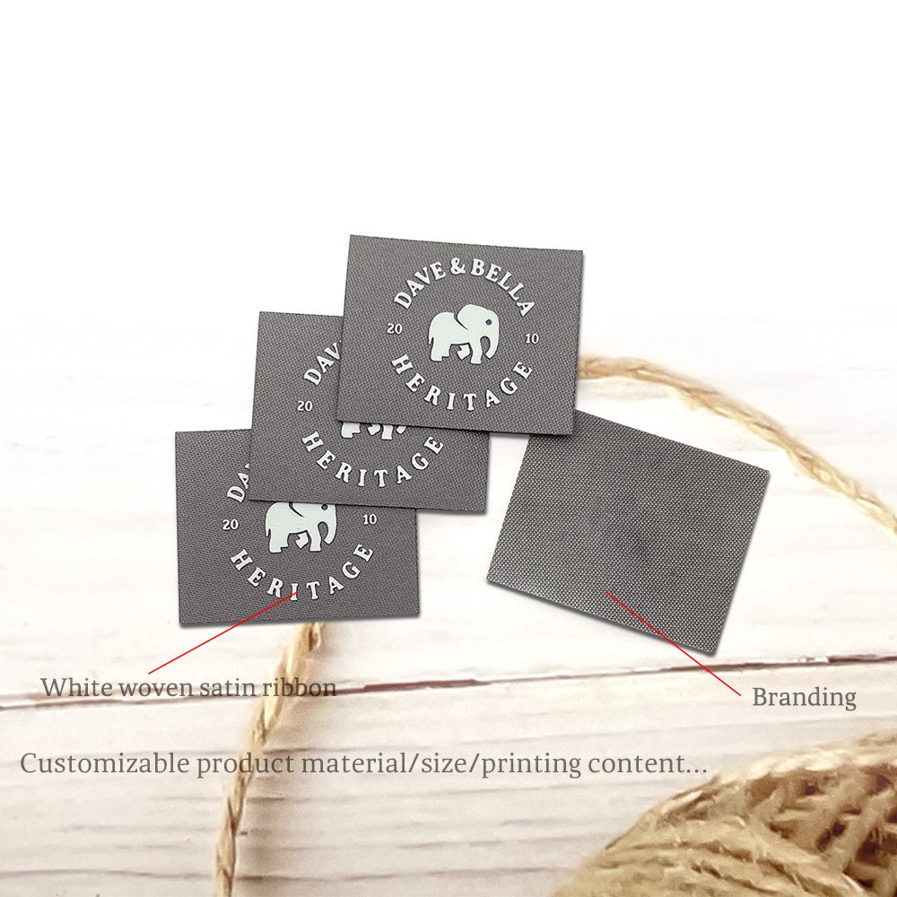 Heat Transfer Custom Brand logo Size Printed Label Woven Label 3D Heat Transfer Printed Clothing accessories