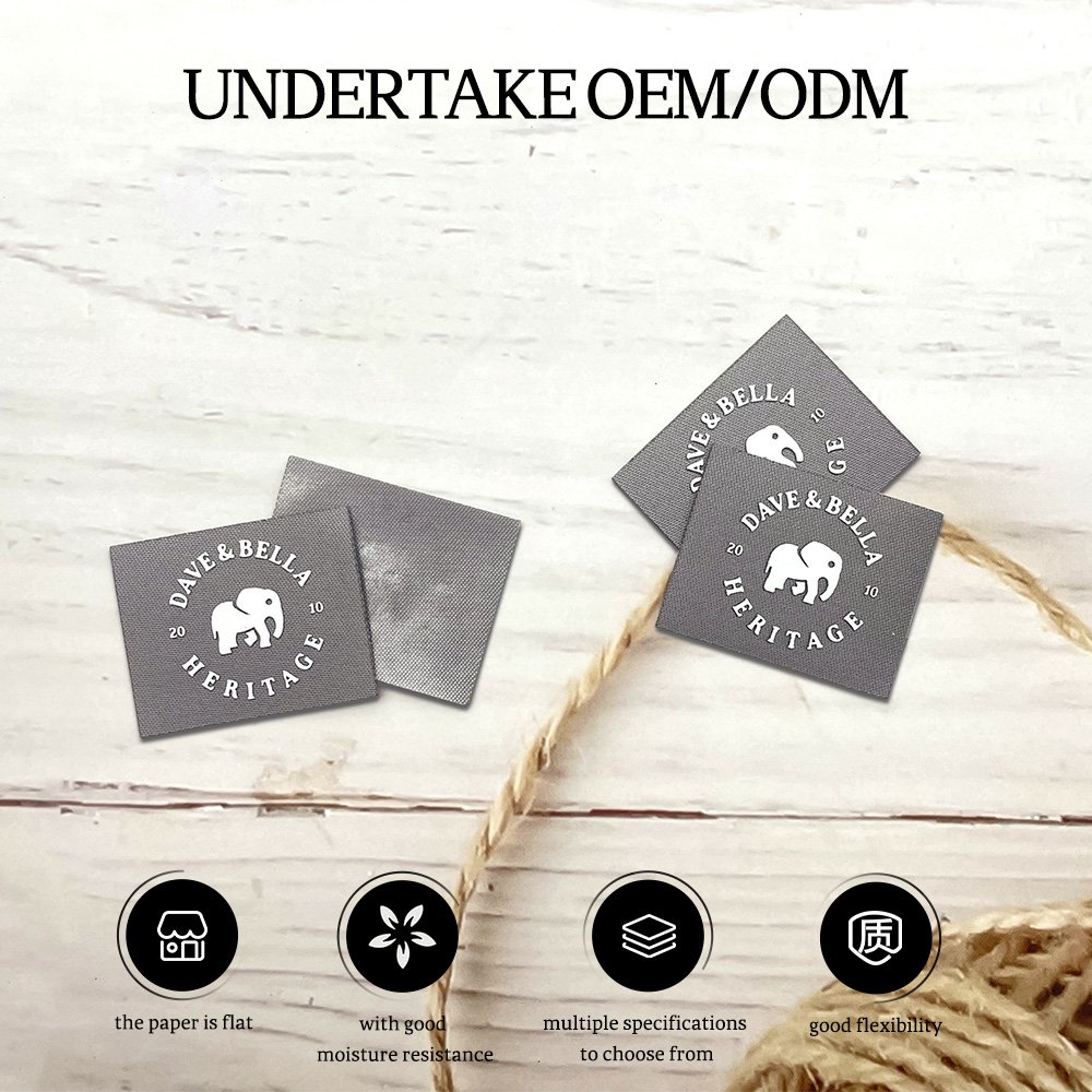 Heat Transfer Custom Brand logo Size Printed Label Woven Label 3D Heat Transfer Printed Clothing accessories