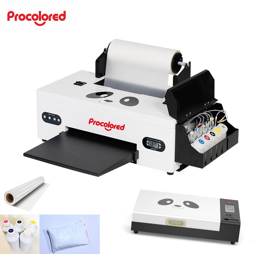 R1390 L1800 Heads A3 Dtf Printer for T-shirt Dtf Printing Procolored Dtf Printer Print Fabric Machine Direct to Garment Printer
