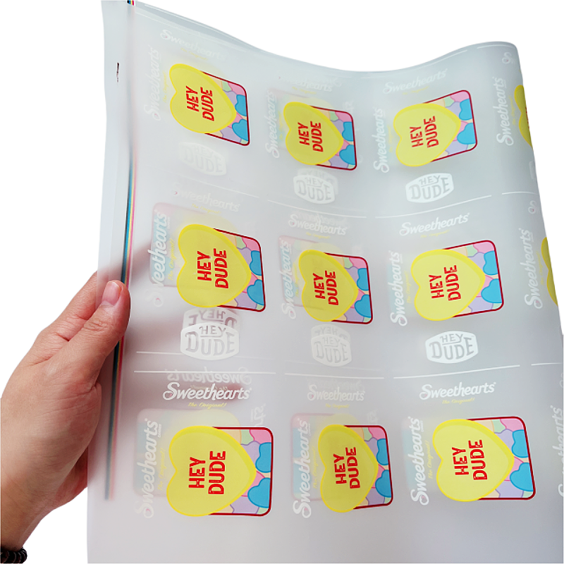 Wholesale factory low MOQ customized logo plastisol heat transfer dtf film iron on cloth transfers print for t-shirt