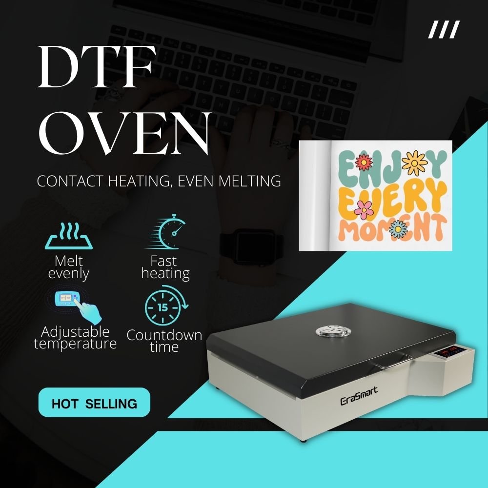 Erasmart US Stock 13.8in x 19.7in DTF Transfer Printing Sheet Film Heat Curing Drying Oven A3 35cm Dtf Oven For T-Shirt Clothes